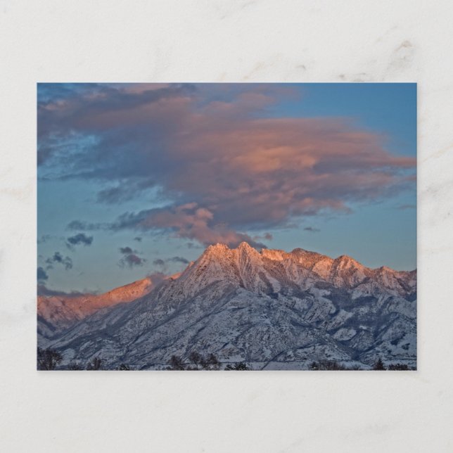 Postale Coucher de soleil sur la gamme Wasatch - Carte pos (Devant)