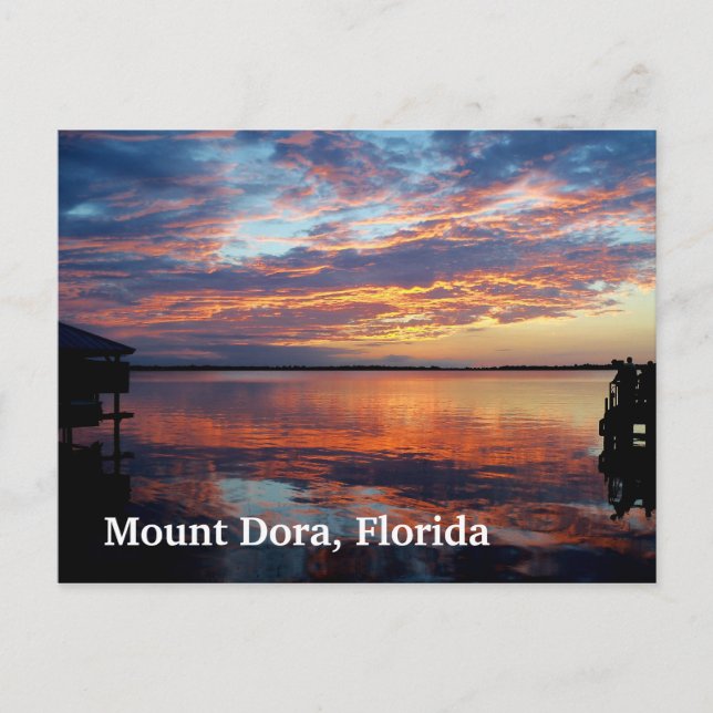 Postale Coucher de soleil sur le mont Dora Floride carte p (Devant)