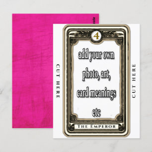 Postale Créez La Carte Tarot Empereur