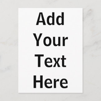 Postale Créez votre propre carte de rack personnalisée