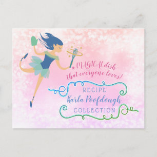 Postale cuisine fée magie cuisine carte de recettes de cui