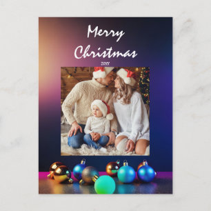 Postale Customisez la carte de Noël avec votre photo