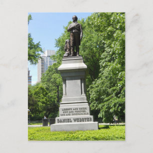 Postale Daniel Webster Statue Central Park NY Carte postal