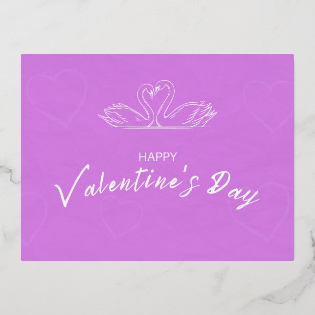 Postale De Vacances En Aluminium Carte Saint Valentin (Recto)