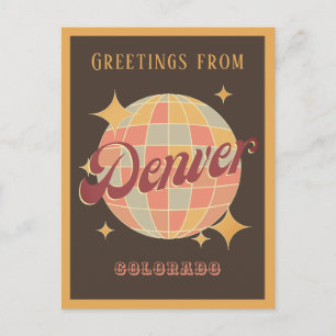 Postale Denver Colorado USA Retro Vintage Greets Carte pos