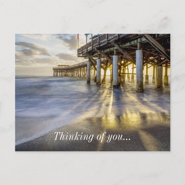 Postale Des Vagues Douces À Cocoa Pier Penser À U Carte Po (Devant)