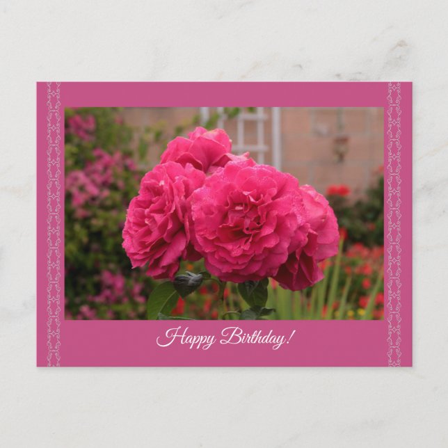 Postale Design élégant Bonne carte d'anniversaire (Devant)