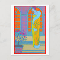Dessin de mode Art déco de George Barbier Carte po