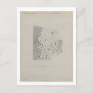 Postale Dessin pour la carte de la lune, 1794 (crayon sur 