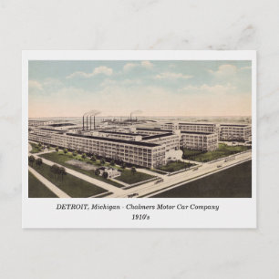 Postale Detroit MI, Chalmers Motor Car Co vieille carte po