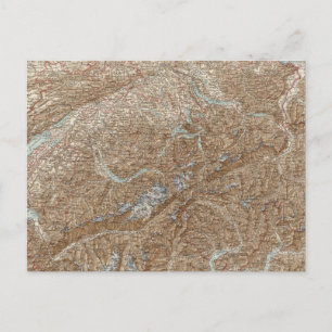 Postale Die Schweiz, Suisse Carte Atlas