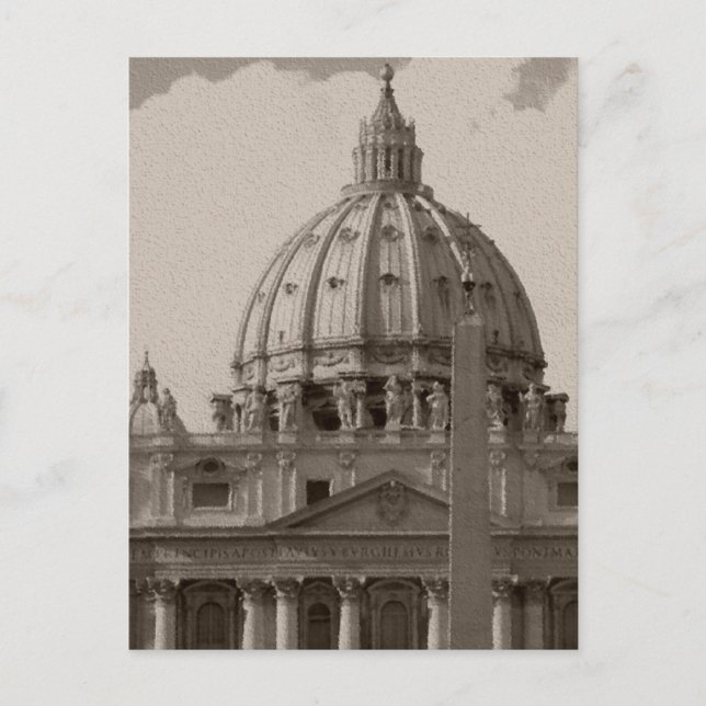 Postale Dôme de la basilique Saint-Pierre Rome Carte posta (Devant)