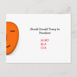 Postale Donald Trump devrait-il être président ? | Carte p