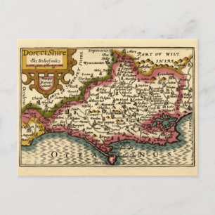 Postale Dorset Dorsetshire Angleterre Ancienne Carte Histo