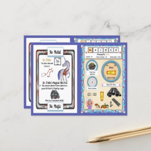 Postale Dr Zinko - Zinc Horn Unicorn Carte de jeu