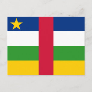 Postale Drapeau de la République centrafricaine Carte post