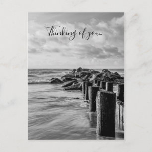 Postale Dreamy Jettie Grayscale Penser De Vous Carte Posta