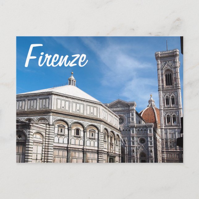 Postale Duomo et Baptistère, Florence/Firenze carte postal (Devant)