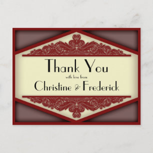 Postale Dusky Pink Vintage, merci carte postale.