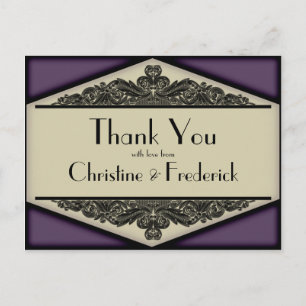 Postale Dusky Purple Vintage, merci carte postale.