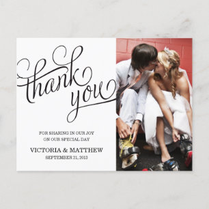 POSTALE ÉCLAIRÉ CARTE POST MERCI MARIAGE