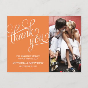 POSTALE ÉCLAIRÉ CARTE POST MERCI MARIAGE