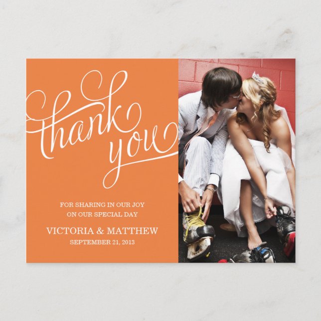 POSTALE ÉCLAIRÉ | CARTE POST MERCI MARIAGE (Devant)