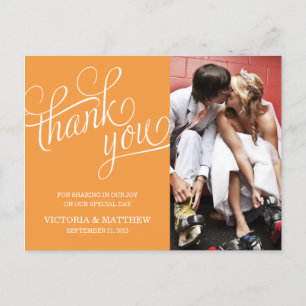 POSTALE ÉCLAIRÉ CARTE POST MERCI MARIAGE