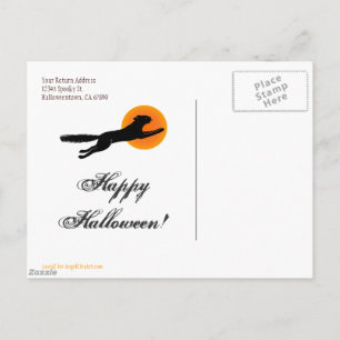 Postale École de vol des chats noirs Carte de vœux joyeux
