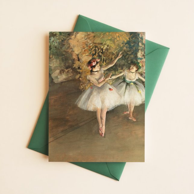 Postale Edgar Degas Deux danseurs sur la carte d'art de ba (Créateur téléchargé)