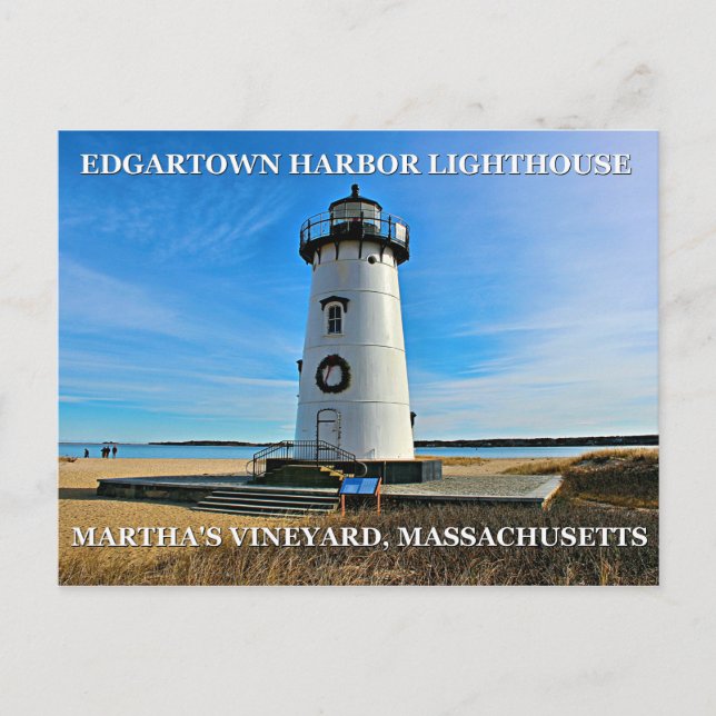 Postale Edgartown Harbour Lighthous, Massachusetts Carte P (Devant)