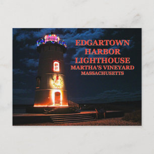 Postale Edgartown Harbour Lighthous, Massachusetts Carte P