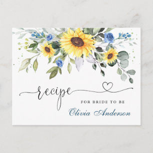 Postale Elégant Eucalyptus Fête des mariées Recette Carte