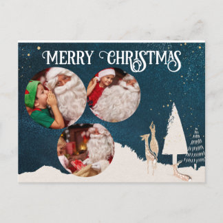 Postale Elégante carte de Noël personnalisée