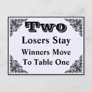 Postale Élégante carte de table de l'ornement victorien #2