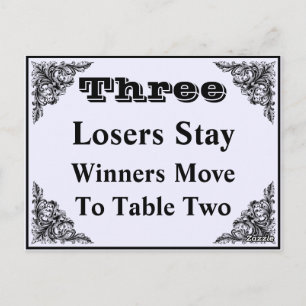 Postale Elégante carte de table de l'ornement victorien #3