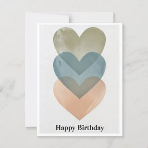 Postale Élégante carte minimaliste d'anniversaire avec che