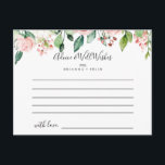 Postale Elégante Dainty Automne Floral Mariage carte conse<br><div class="desc">Cette élégante carte de conseil aux mariages floraux d'automne dainty est parfaite pour un mariage moderne. Le design présente des roses illustrées de rose, de blush et de blanc, des pivoines avec feuillage vert groupé en bouquets, accentuant les belles couleurs d'automne. Ces cartes sont parfaites pour un mariage, une douche...</div>