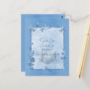 Postale Élégante et brillante carte de sauvegarde de date 