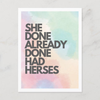 Postale Elle Avait Déjà Eu Des Herses Drag Race Carte Post