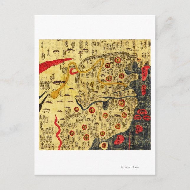 Postale Empire Ming, Chine Carte panoramiqueChine (Devant)