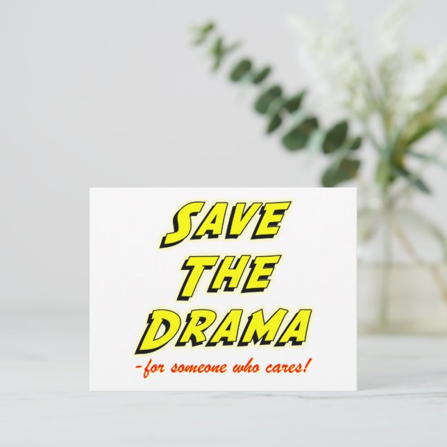 Postale Enregistrer la carte Drama Breakup (Debout devant)