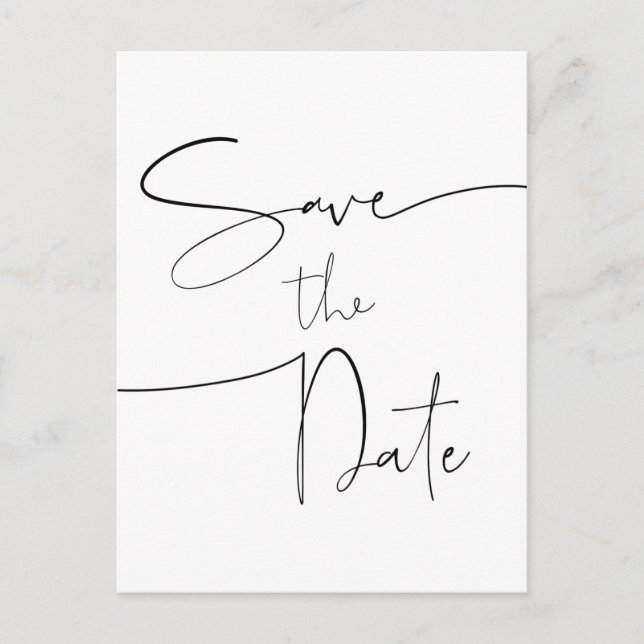 Postale Enregistrer le Faire-part de mariage de carte post (Devant)
