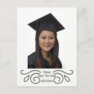 Postale Enregistrez Le Carte photo Date Graduation