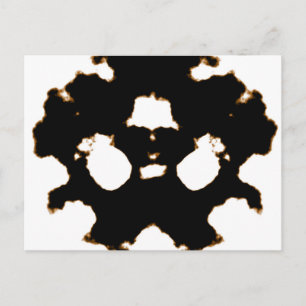 Postale Essai Rorschach d'une carte de lot d'encre