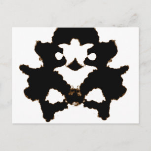 Postale Essai Rorschach d'une carte de lot d'encre