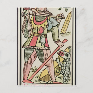 Postale Expiation, carte tarot, français