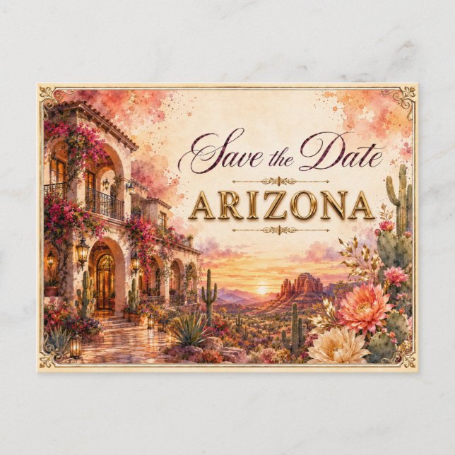 Postale Faire carte de faire-part de mariage Save the Date (Devant)
