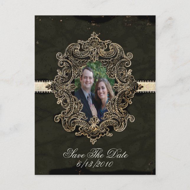 Postale Faire-part Antique recherche Enregistrer la date carte postal (Devant)