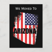 Arizona Carte American Flag Freedom Moving